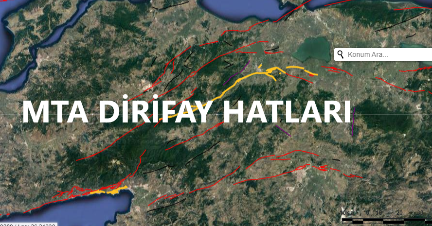 Evimin altından fay hattı geçiyor mu? MTA diri fay hattı haritası